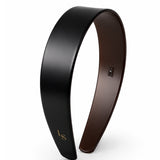 Kendall Glossy Wide Headband in Brown