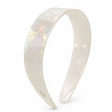 Kendall Glossy Wide Headband in Ivory