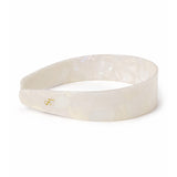 Kendall Glossy Wide Headband in Ivory
