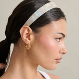 Adina Glossy Resin Headband in Ivory