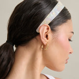 Adina Glossy Resin Headband in Ivory