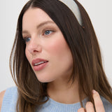 Kendall Glossy Wide Headband in Ivory