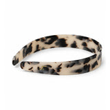 Adina Glossy Resin Headband in Light Tort