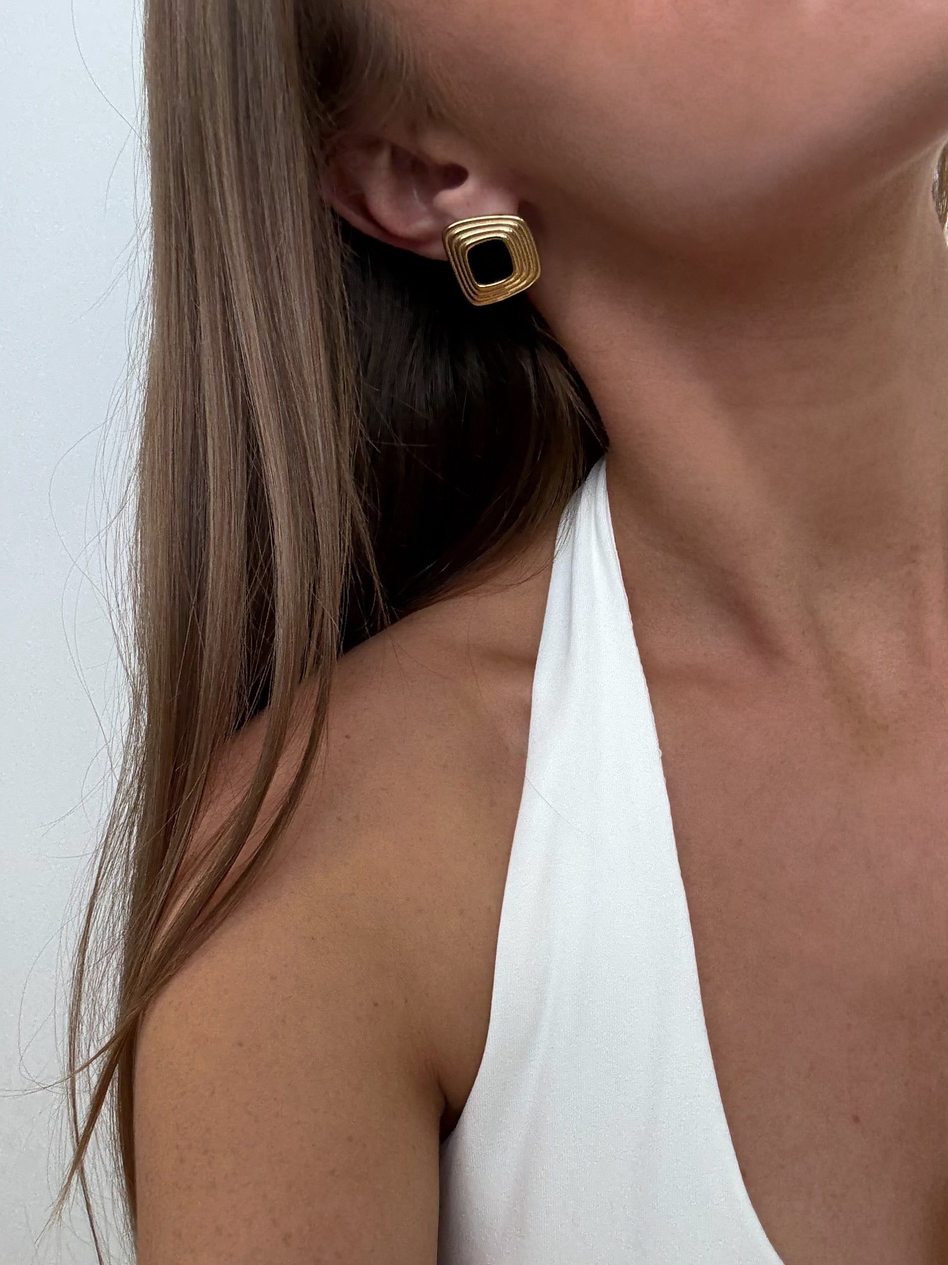 Maris Square Statement Earrings