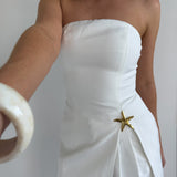 L&S Lorene Starfish Gold Plated Brooch
