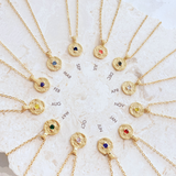 Birthstone 18K Gold Plated Necklace