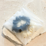 L&S Mini Silk Scrunchie 2pack in Black&Cream