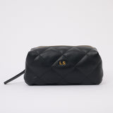 Lustre & Sage Makeup Pouch in Black