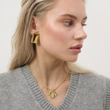 Square Bar Statement Earrings