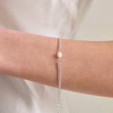 Rhoda Pearl Sterling Silver Plated Bracelet
