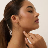 Lelia 18K Gold Plated Hoop Earrings