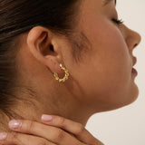 Lelia 18K Gold Plated Hoop Earrings