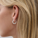 Lelia Silver Plated Hoop Earrings