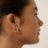 Greta 18K Gold Plated Huggie Earrings
