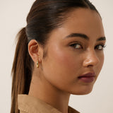 Greta 18K Gold Plated Huggie Earrings