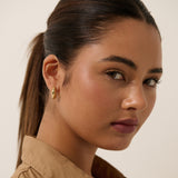 Greta 18K Gold Plated Huggie Earrings