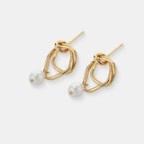 Dionne 18K Gold Plated Pearl Earrings