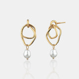 Dionne 18K Gold Plated Pearl Earrings