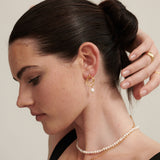 Dionne 18K Gold Plated Pearl Earrings