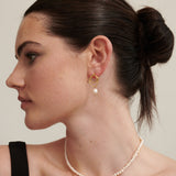 Dionne 18K Gold Plated Pearl Earrings