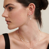Dionne Sterling Silver Plated Pearl Earrings