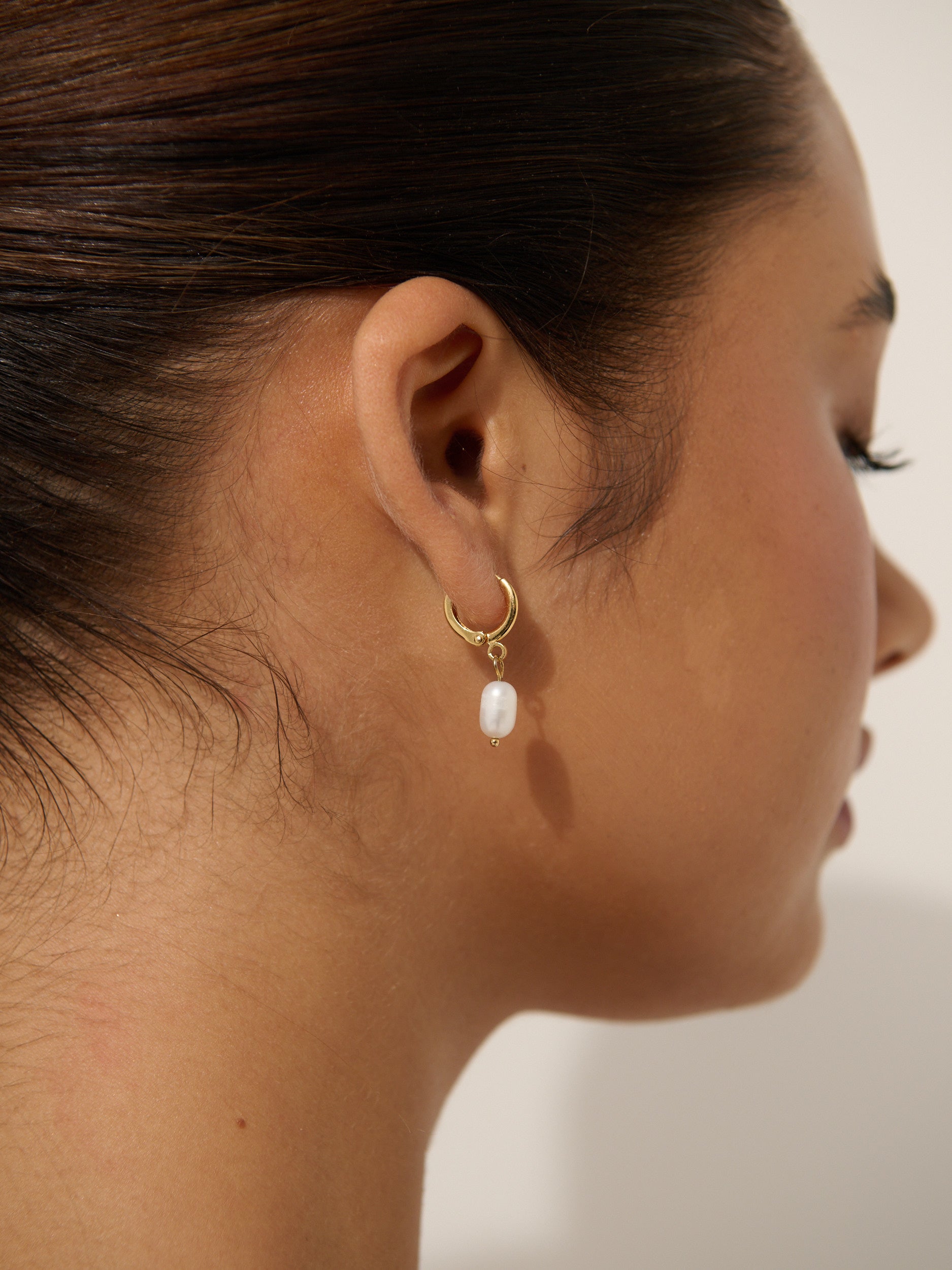 Daphne Gold Plated Pearl Earrings