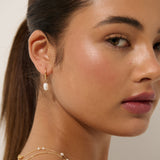 Daphne 18K Gold Plated Pearl Earrings