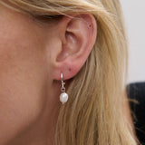 Daphne Silver Plated Pearl Earrings