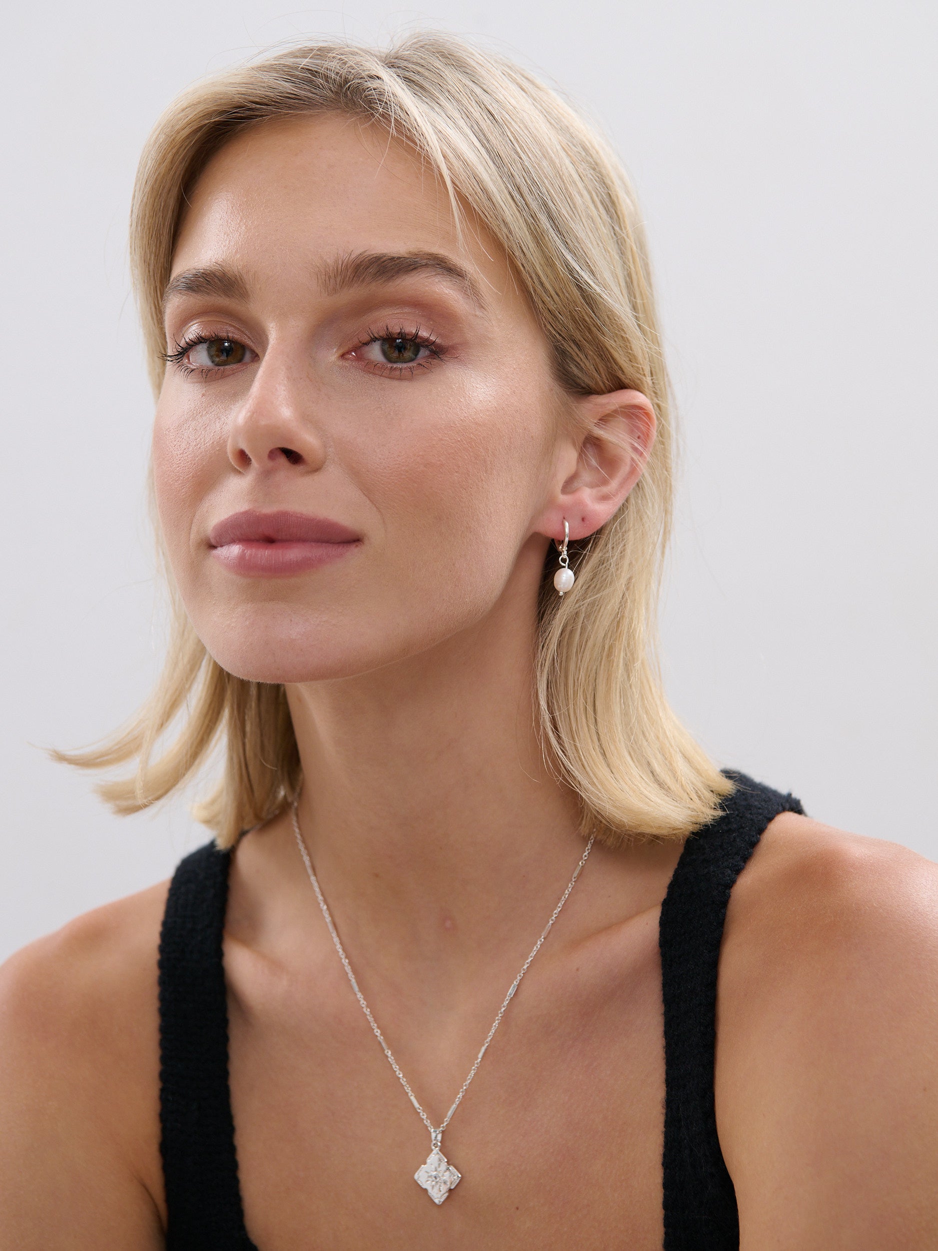 Lori Silver Plated Charm Necklace