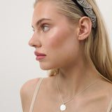 Coin Charm Sterling Silver Plated Necklace