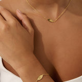 Evil Eye 18K Gold Plated Bracelet