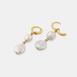Aura Pearl 18K Gold Plated Earrings