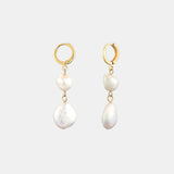 Aura Pearl 18K Gold Plated Earrings