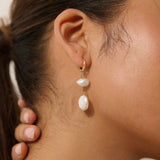 Aura Pearl 18K Gold Plated Earrings