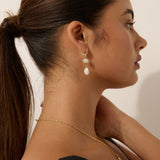 Aura Pearl 18K Gold Plated Earrings