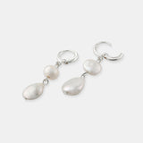 Aura Pearl Sterling Silver Plated Earrings