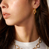 Vanya 18K Gold Plated Hoop Earrings
