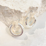 Vanya Sterling Silver Plated Hoop Earrings