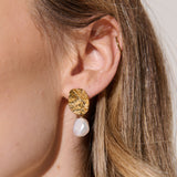Baroque Pearl 18K Gold Plated Earrings