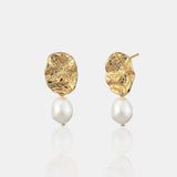 Baroque Pearl 18K Gold Plated Earrings