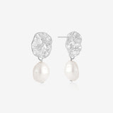 Baroque Pearl Sterling Silver Plated Earrings