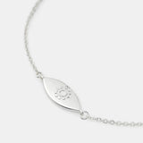 Evil Eye Sterling Silver Plated Bracelet