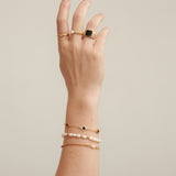 Pearl Beaded 18K Gold Plated Bracelet