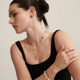 Pearl Beaded 18K Gold Plated Bracelet
