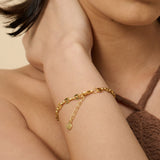 Puff Mariner Chain 18K Gold Plated Bracelet