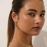 Wavy Textured 18K Gold Plated Earrings