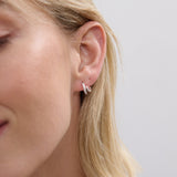 Petite Diamanté Silver Plated Earrings