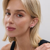 Petite Diamanté Silver Plated Earrings