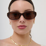 Valerie Polarised Sunglasses in Brown
