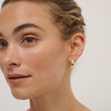 Statement Chunky 18K Gold Plated Earrings